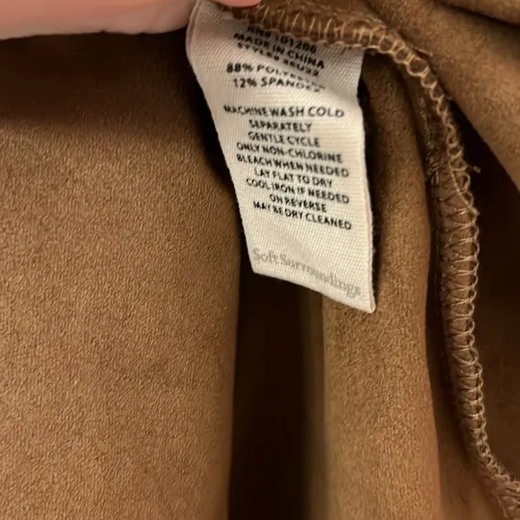 Soft Surrounding Faux Suede midi skirt. Petite.
