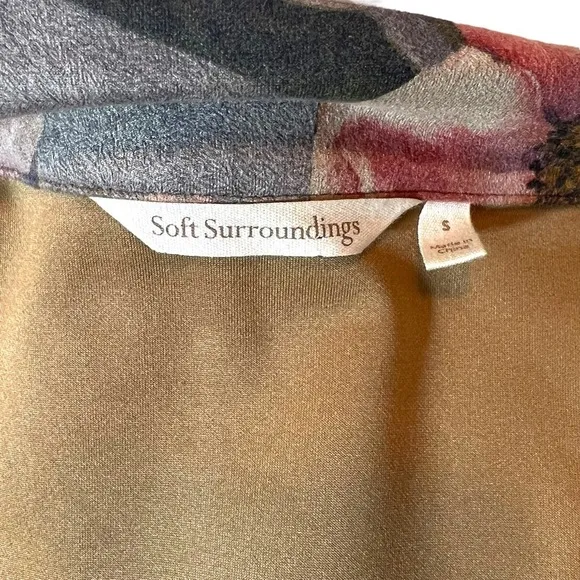 Soft Surroundings Devine Open Front Faux Suede Jacket, Small