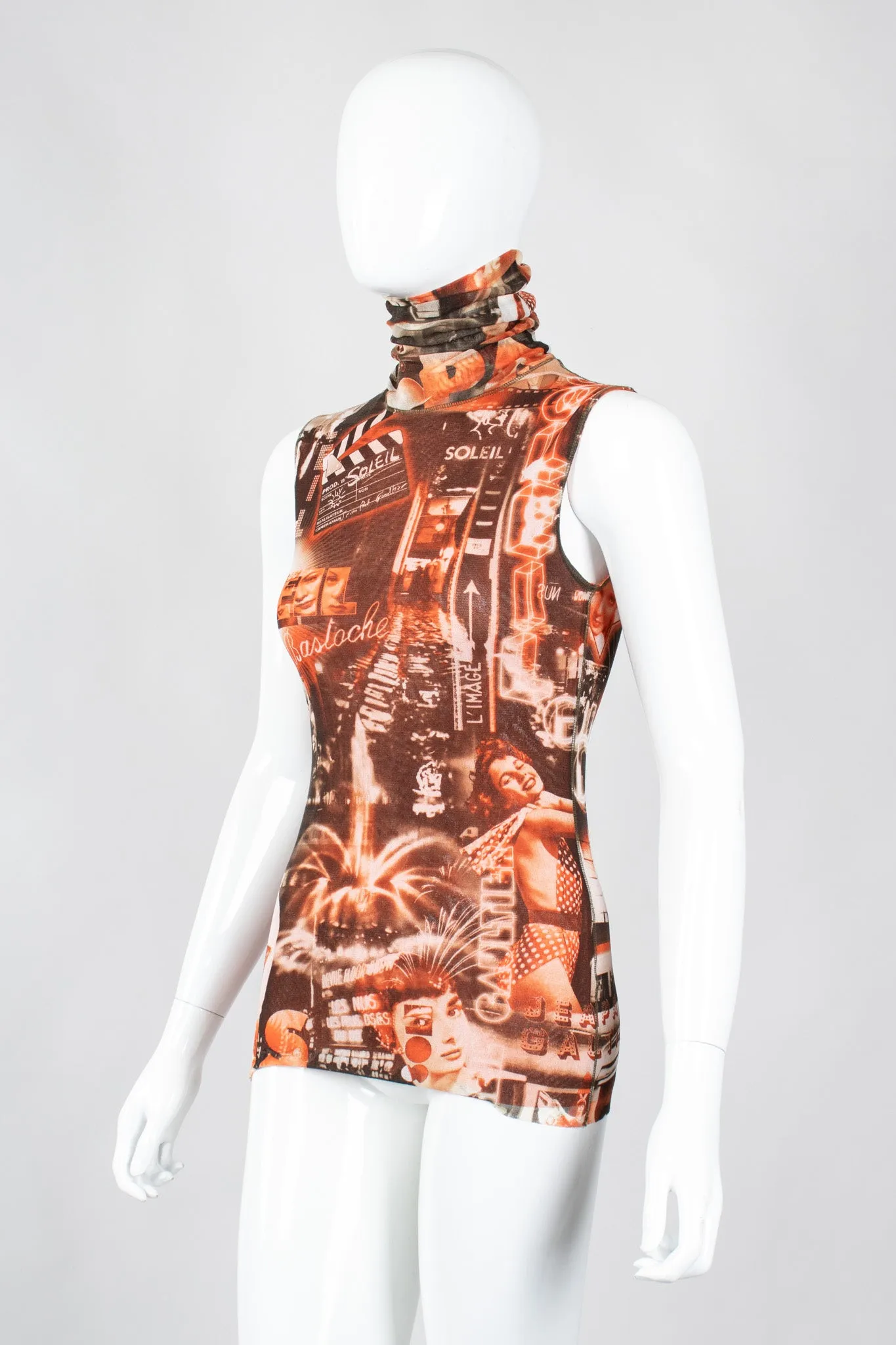 Soleil Cinema Mesh Top