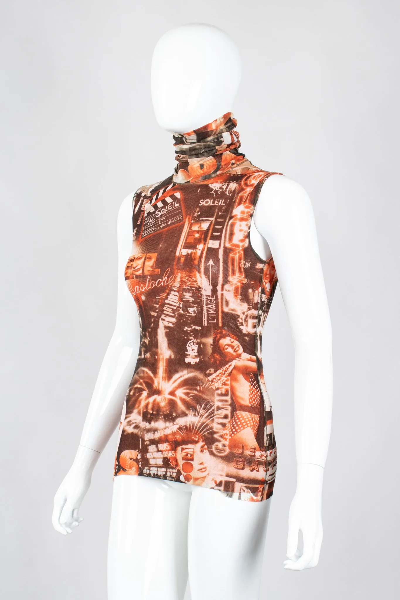 Soleil Cinema Mesh Top