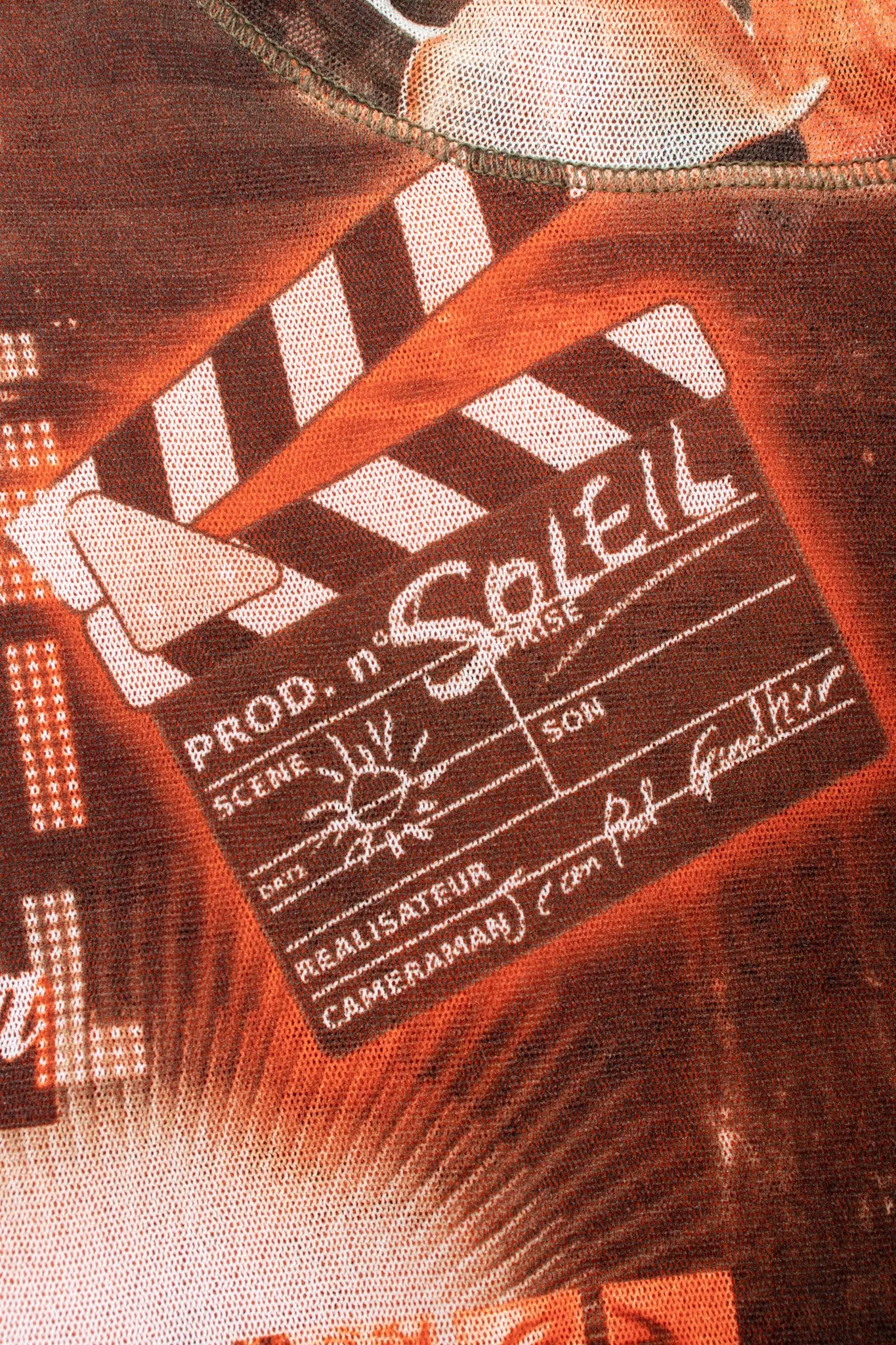 Soleil Cinema Mesh Top
