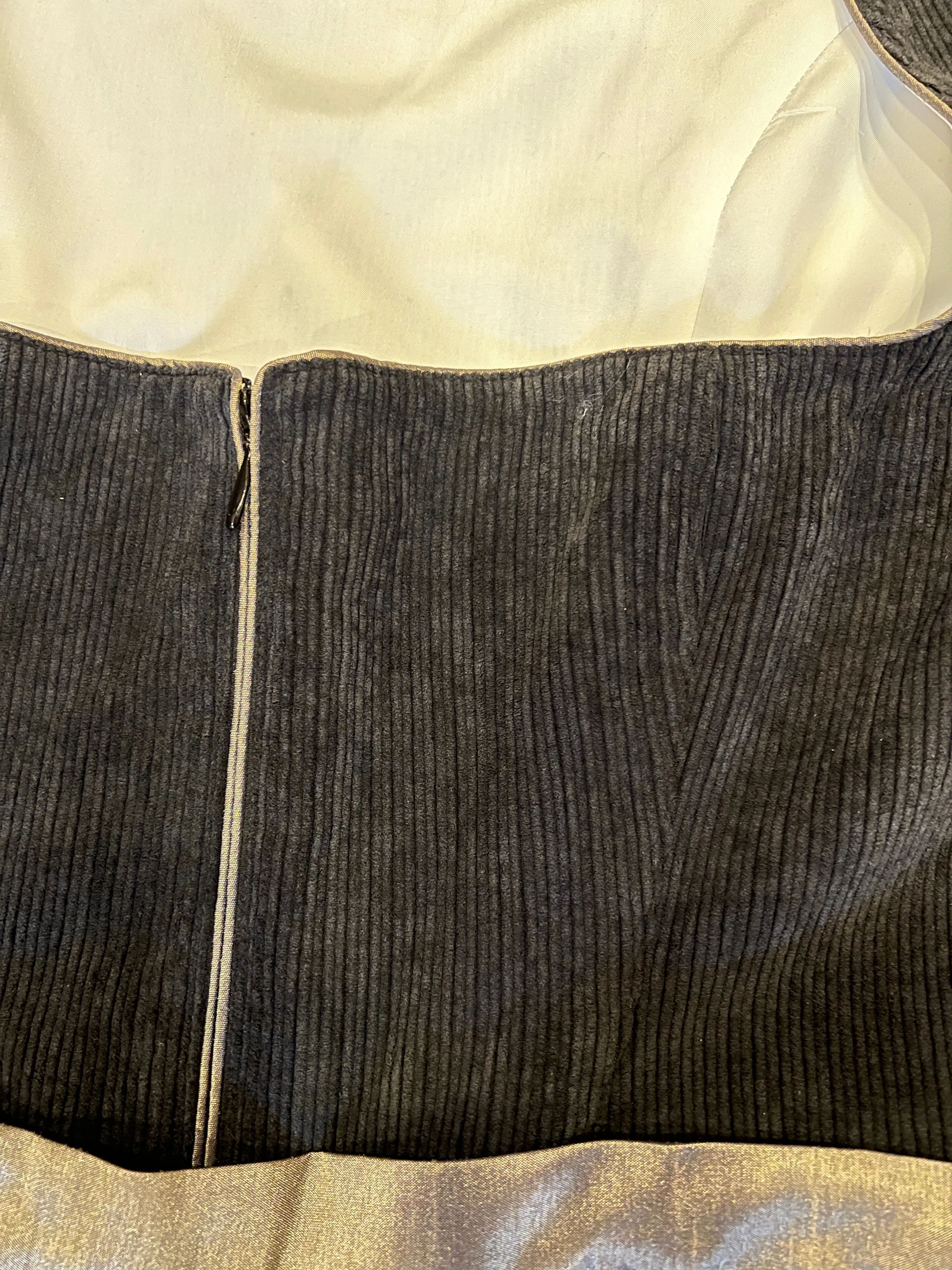 Spieth & Wensky Long Dirndl 2pcs. 70cm "Dasing" black Corduroy (50)