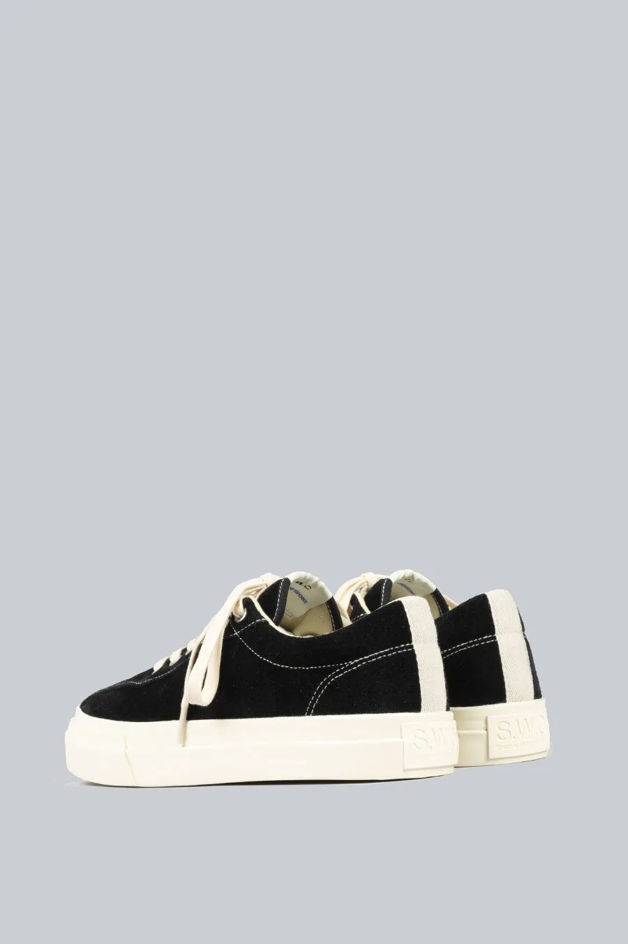 STEPNEY WORKERS CLUB DELLOW SUEDE BLACK (ECRU)