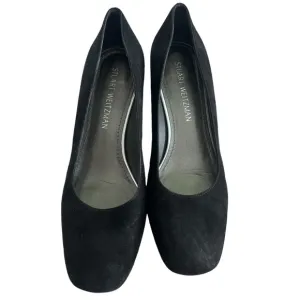 Stuart Weitzman Black Suede Pumps in size 8.5