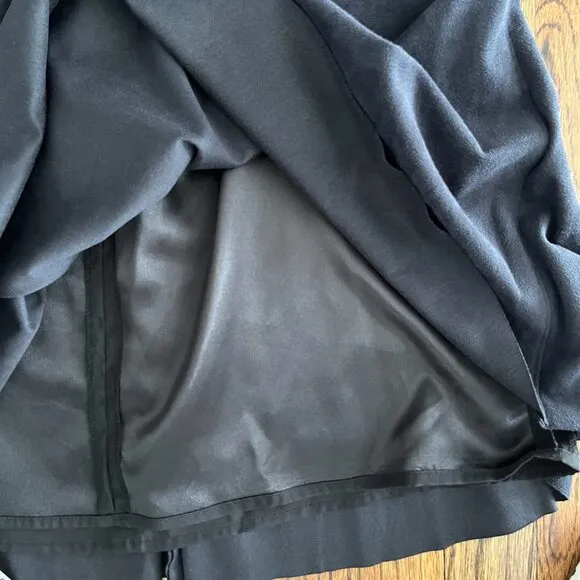 Tahari Selina Women's Faux Suede A-line NEW Skirt Black Size 10