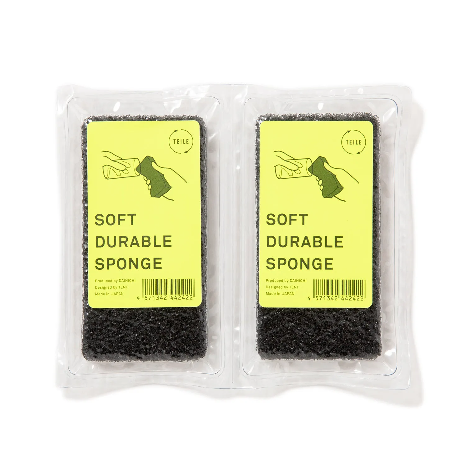 TEILE | テイレ　SOFT DURABLE SPONGE 2個