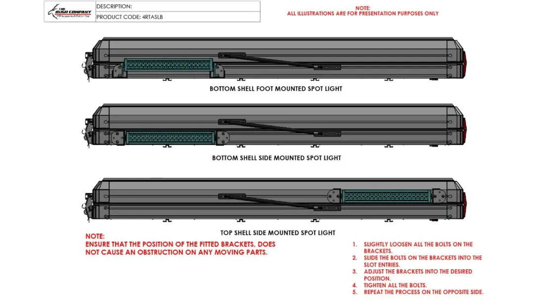 The Bush Company Light Bar Bracket