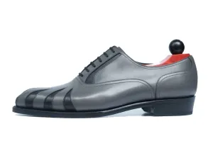 Tiger's Claw - MTO - Light Grey Calf / Dark Grey Calf - NGT Last - Single Leather Sole