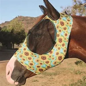TKCFM200-SUN Horse Fly mask Sunflower