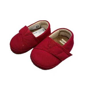 Toms Boy's Red Soft Bottom SHOES Size 1 Infant