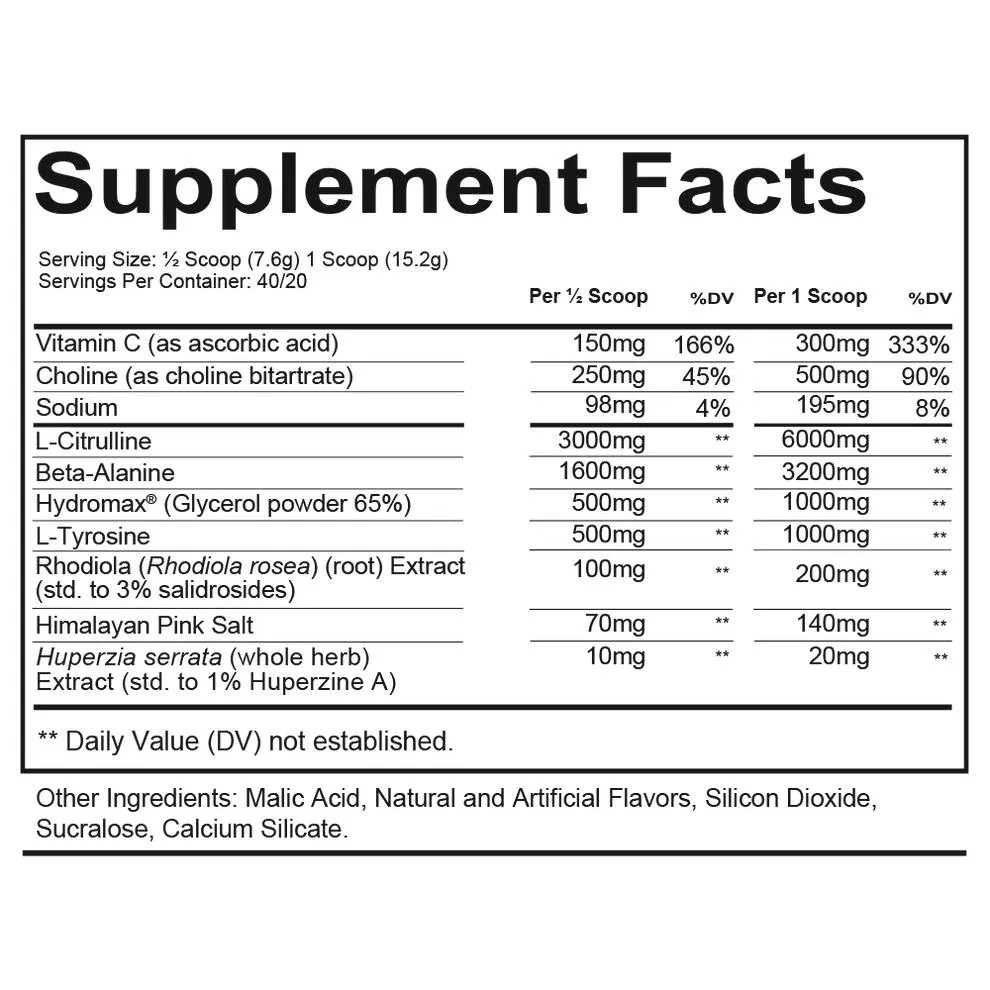 Total War Pump, 40 servings