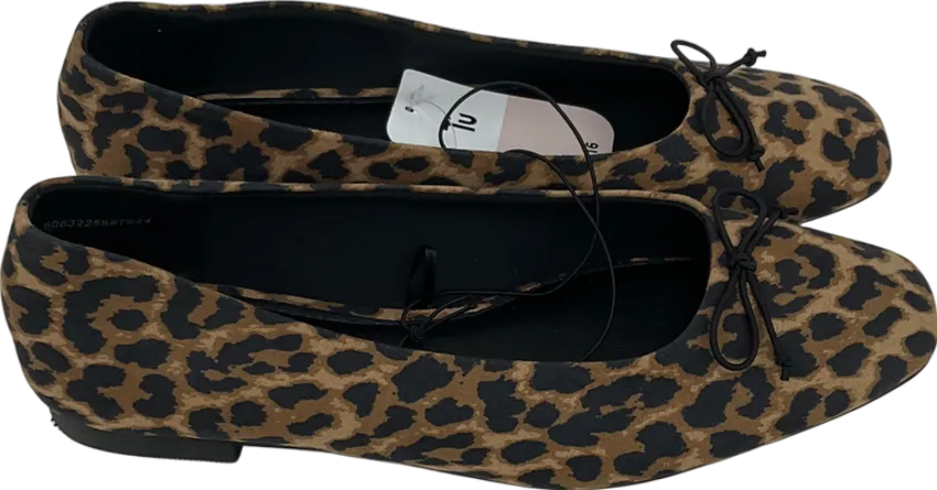 TU Sainsburys Brown Leopard Print Pumps UK 5 EU 38 👠