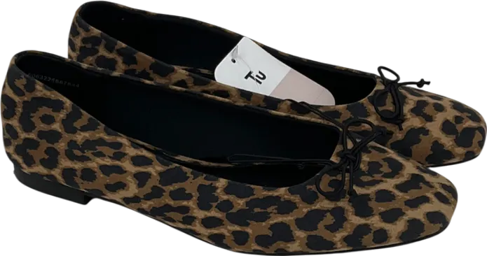TU Sainsburys Brown Leopard Print Pumps UK 5 EU 38 👠