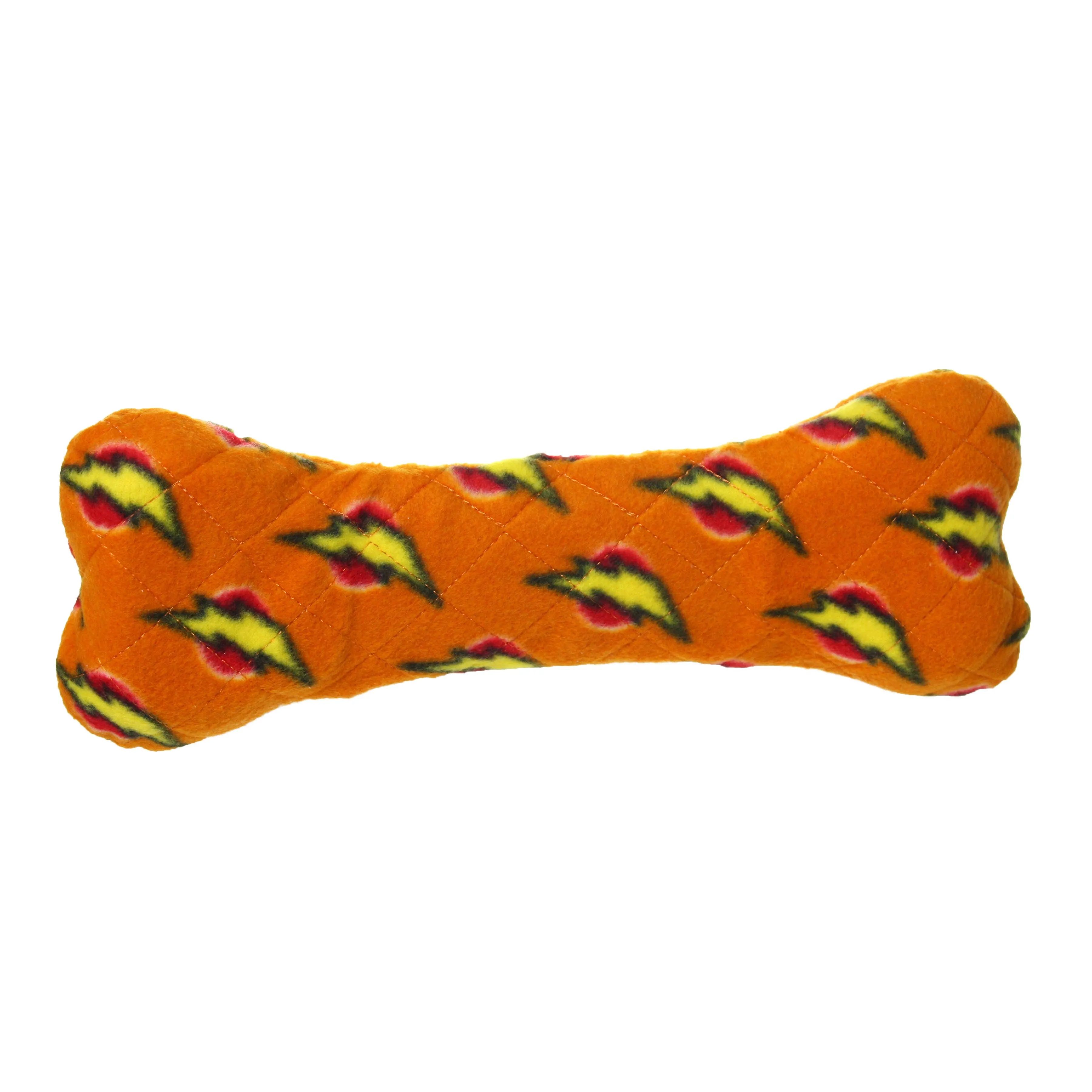 Tuffy Dog Toys - VIP Products - Mighty Bone - Orange, Durable, Squeaky Dog Toy, No Stuffing