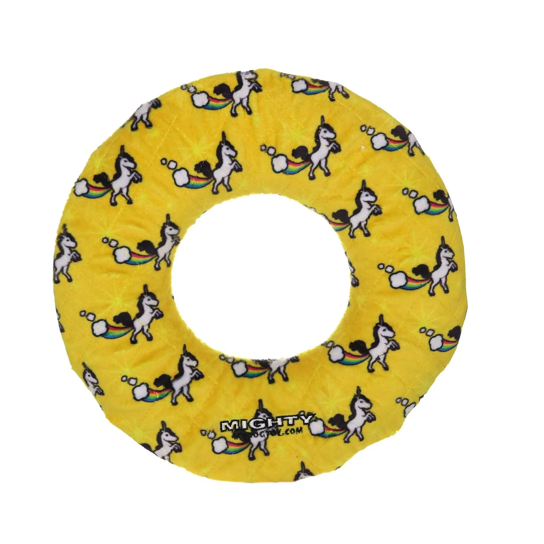 Tuffy Dog Toys - VIP Products - Mighty Ring - Unicorn, Durable, Squeaky Dog Toy, No Stuffing