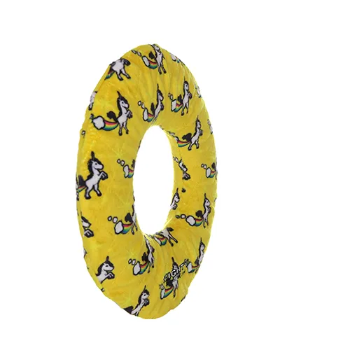 Tuffy Dog Toys - VIP Products - Mighty Ring - Unicorn, Durable, Squeaky Dog Toy, No Stuffing