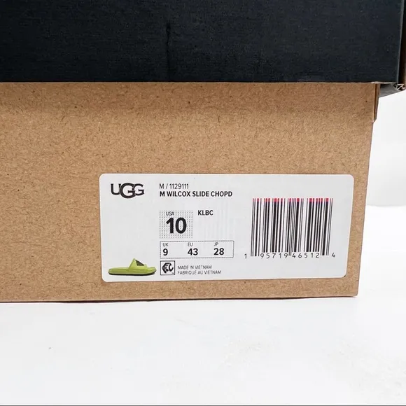UGG Wilcox Slide Chopd Color KEY LIME / BLACK