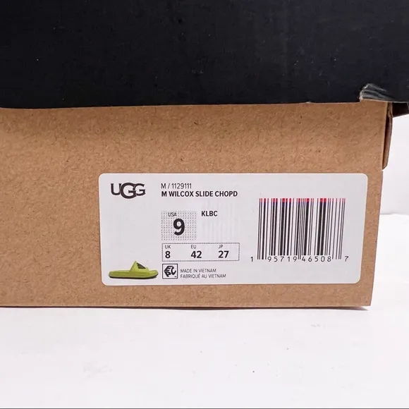 UGG Wilcox Slide Chopd Color KEY LIME / BLACK