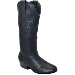 Ultimate - Women's Pro (Low) Country Boot - Black Leather - No Zipper
