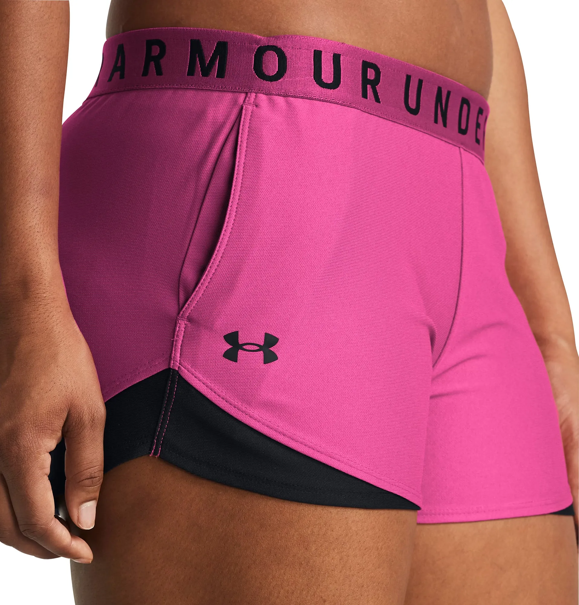 Under Armour Play Up 3.0 Womens Running Shorts - Pink