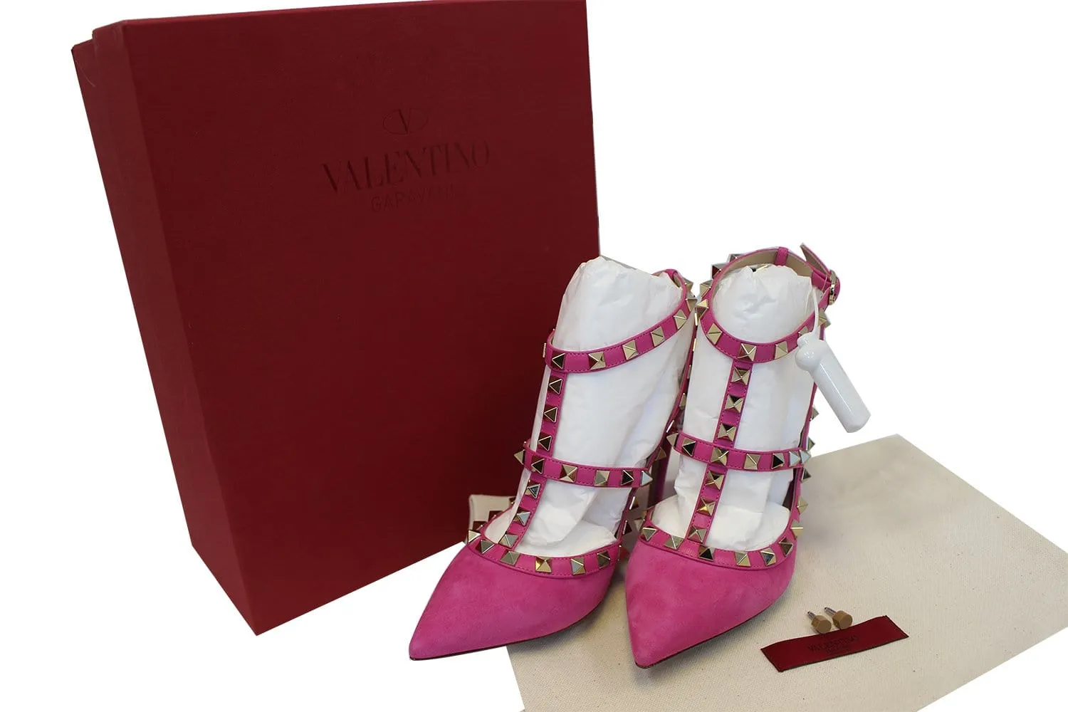 Valentino Garavani Rockstud Ankle Strap Pumps Size 6 - Last Call