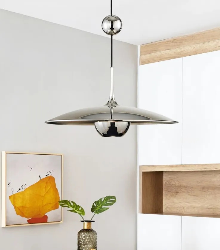 Vintage Counterweight Adjustable Pendant Light Pulley