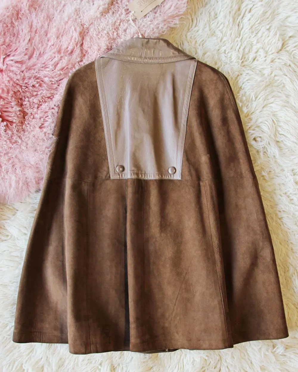 Vintage Suede 60's Cape Jacket