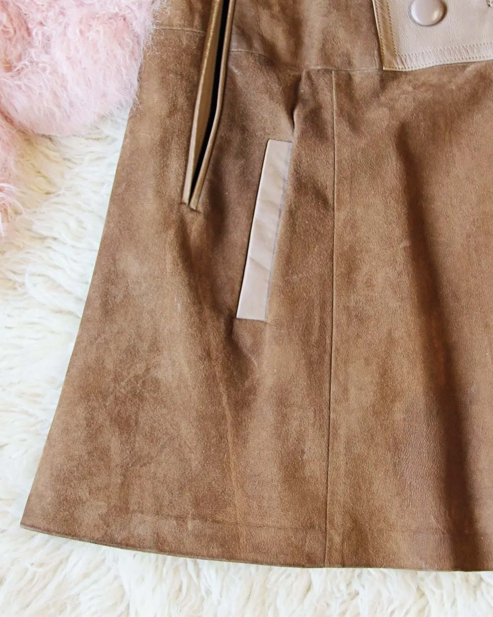 Vintage Suede 60's Cape Jacket