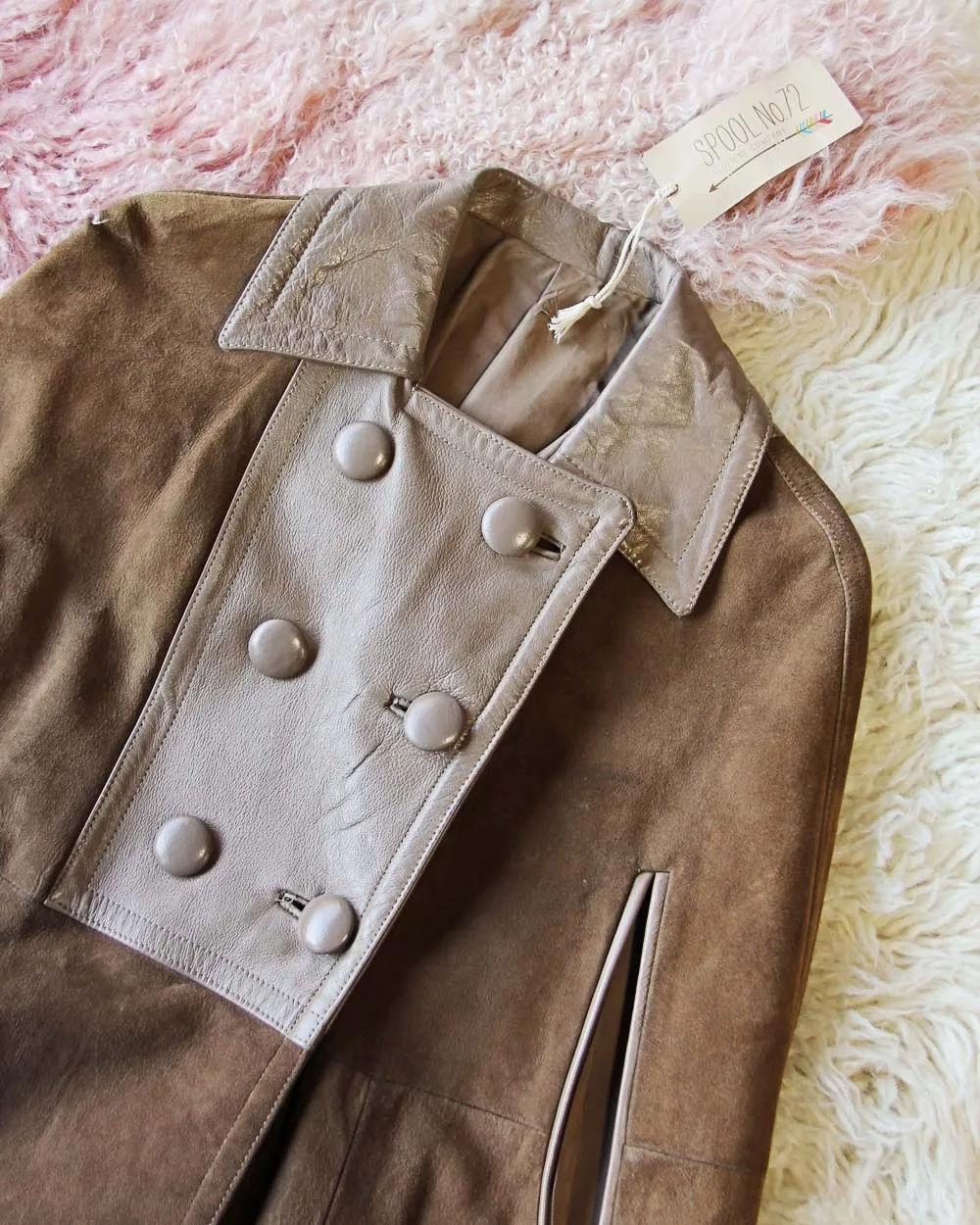 Vintage Suede 60's Cape Jacket