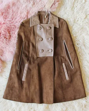 Vintage Suede 60's Cape Jacket