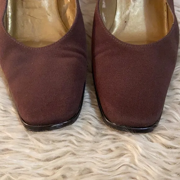 Vtg Stuart Weitzman Brown Pumps Sz 5.5