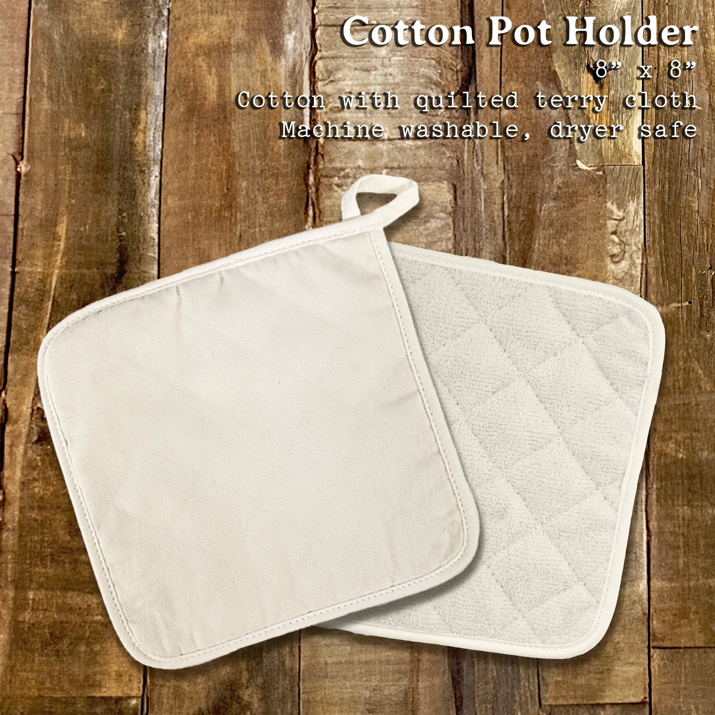Warm Watercolor Mountains - Cotton Pot Holder