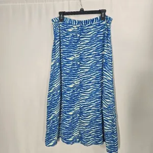 Whistles Blue Seafoam Button Front  Midi Skirt 12