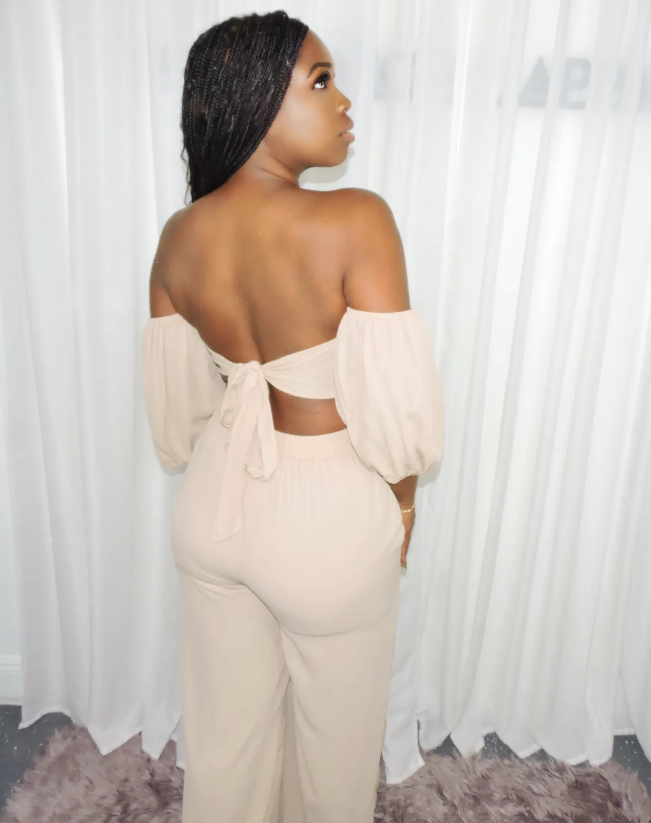 Women's 2PC Top & Pants Front slit set