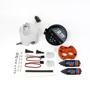 X2 FUEL PUMP MODULE, DEATSCHWORKS VE-F, 2 X 420 PUMPS,