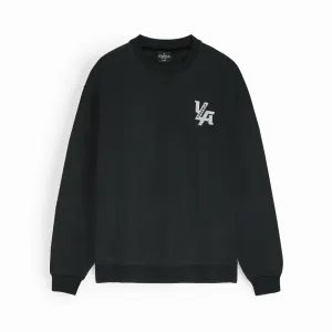 Young L.A Black Embroidered Sweatshirt